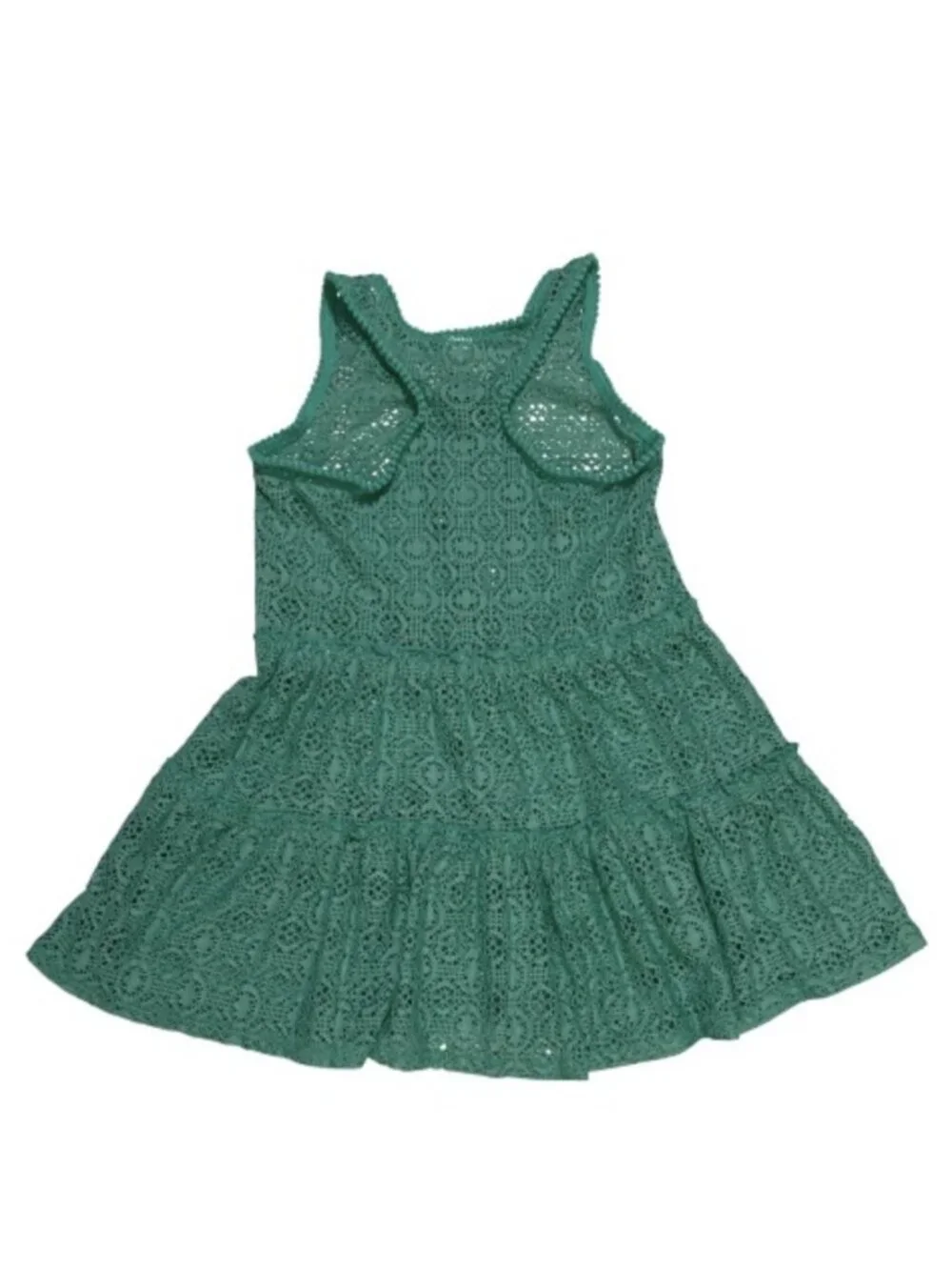 Cat & Jack Swimsuit Cover Up Girl's M 7/8 Mint Green Open Lace Racerback